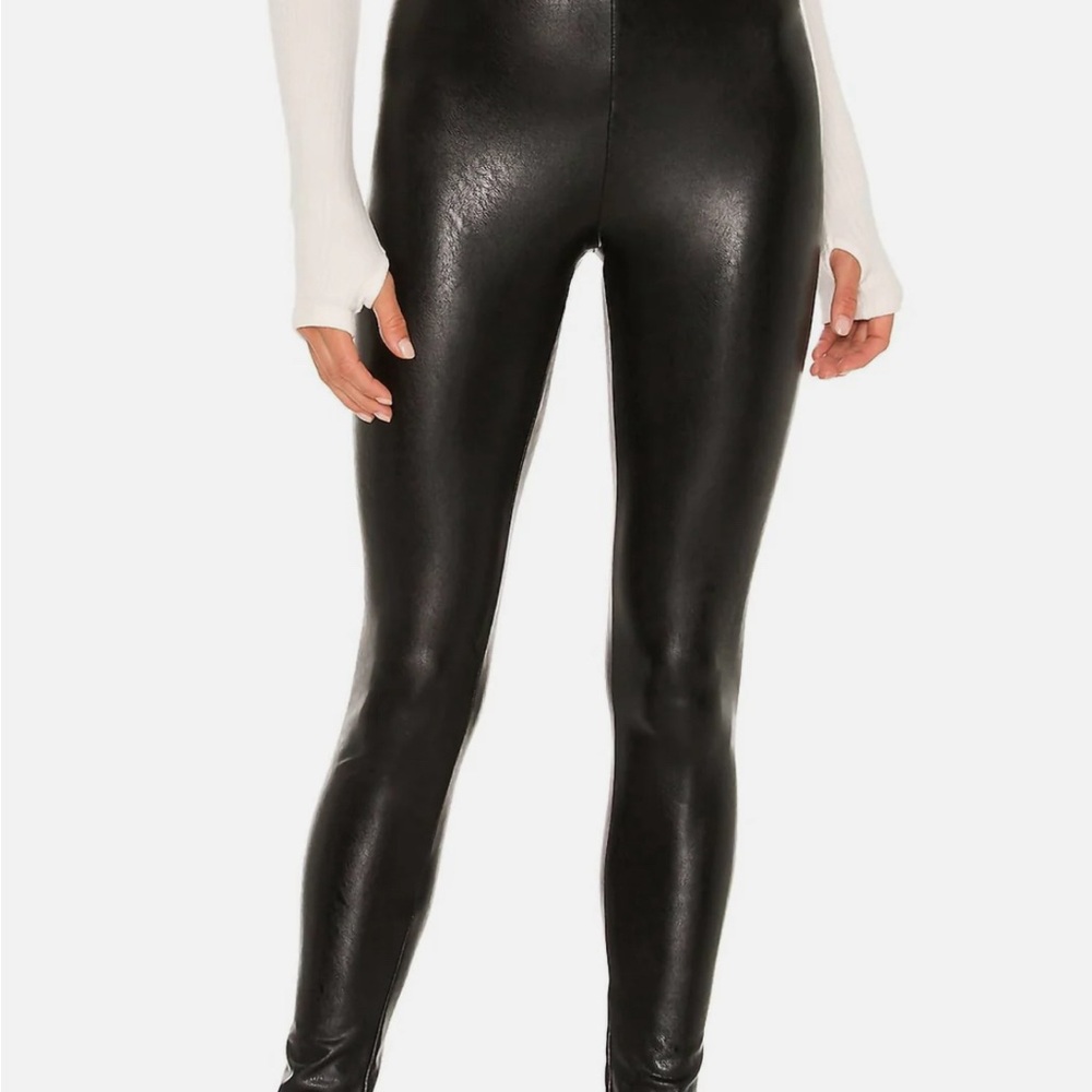 LBLC Ashley Faux Leather Leggings In Black